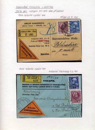 RAKOUSKO 1908 - FORMULÁŘE, FRANKATURY A RAZÍTKA – list 23