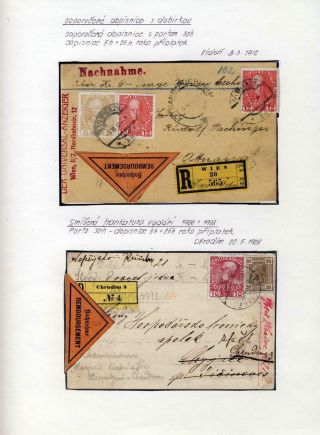 RAKOUSKO 1908 - FORMULÁŘE, FRANKATURY A RAZÍTKA – list 24