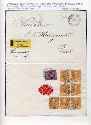 RAKOUSKO 1908 - FORMULÁŘE, FRANKATURY A RAZÍTKA – list 26