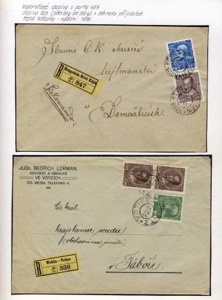 RAKOUSKO 1908 - FORMULÁŘE, FRANKATURY A RAZÍTKA – list 29