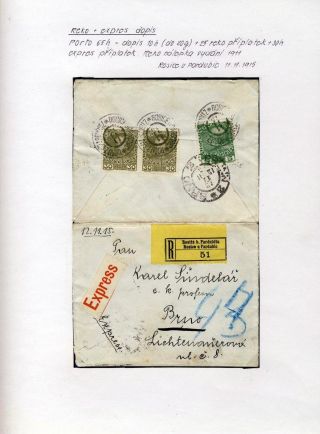 RAKOUSKO 1908 - FORMULÁŘE, FRANKATURY A RAZÍTKA – list 30