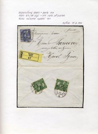 RAKOUSKO 1908 - FORMULÁŘE, FRANKATURY A RAZÍTKA – list 31
