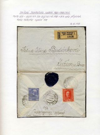 AUSTRIA 1908 - FORMS, FRANKING AND CANCELLATIONS – sheet 40