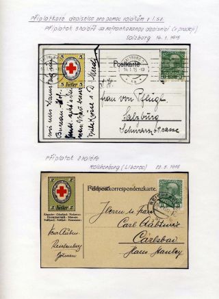 AUSTRIA 1908 - FORMS, FRANKING AND CANCELLATIONS – sheet 44