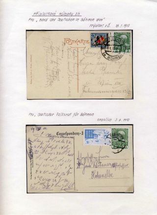 AUSTRIA 1908 - FORMS, FRANKING AND CANCELLATIONS – sheet 46
