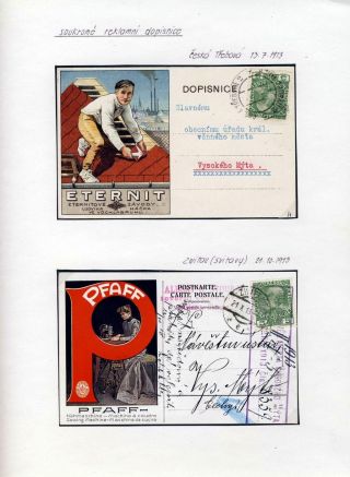 AUSTRIA 1908 - FORMS, FRANKING AND CANCELLATIONS – sheet 47