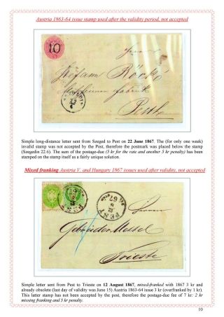 POŠTOVNÍ HISTORIE MAĎARSKA 1867-1871 – list 10