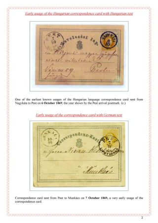 POŠTOVNÍ HISTORIE MAĎARSKA 1867-1871 – list 18