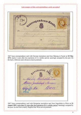 POŠTOVNÍ HISTORIE MAĎARSKA 1867-1871 – list 22