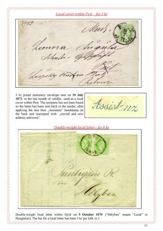 POŠTOVNÍ HISTORIE MAĎARSKA 1867-1871 – list 27