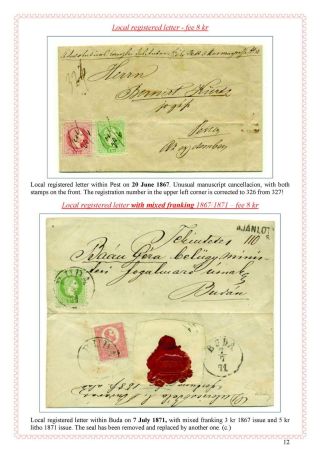 POŠTOVNÍ HISTORIE MAĎARSKA 1867-1871 – list 28
