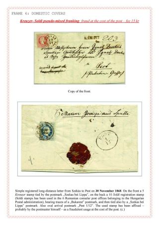 POŠTOVNÍ HISTORIE MAĎARSKA 1867-1871 – list 49