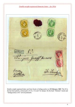 POŠTOVNÍ HISTORIE MAĎARSKA 1867-1871 – list 54