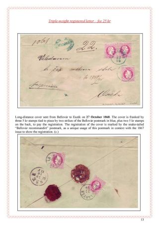 POŠTOVNÍ HISTORIE MAĎARSKA 1867-1871 – list 61