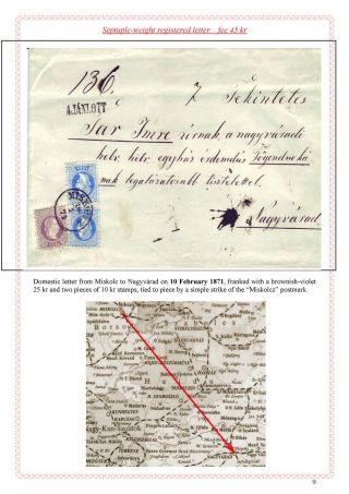 POŠTOVNÍ HISTORIE MAĎARSKA 1867-1871 – list 73