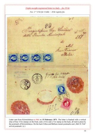 POŠTOVNÍ HISTORIE MAĎARSKA 1867-1871 – list 96