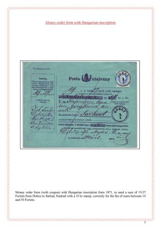 POŠTOVNÍ HISTORIE MAĎARSKA 1867-1871 – list 119