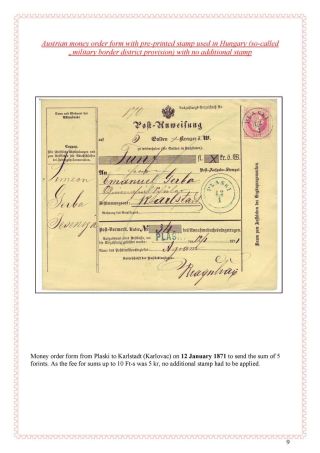 POŠTOVNÍ HISTORIE MAĎARSKA 1867-1871 – list 121