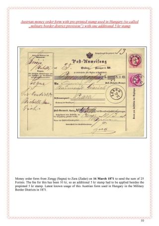POŠTOVNÍ HISTORIE MAĎARSKA 1867-1871 – list 122