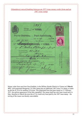 POŠTOVNÍ HISTORIE MAĎARSKA 1867-1871 – list 125