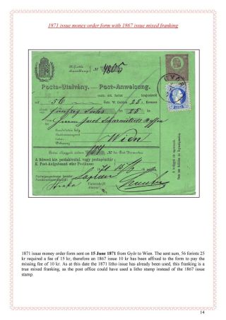 POŠTOVNÍ HISTORIE MAĎARSKA 1867-1871 – list 126