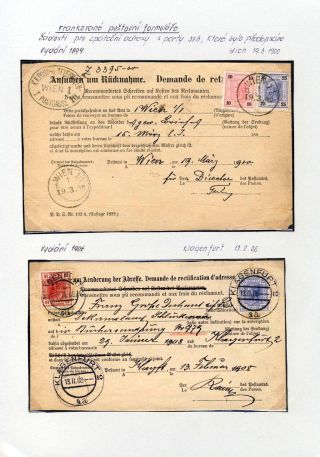 AUSTRIA - STAMP ISSUES 1899-1908 – sheet 18