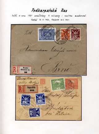 POSTAL HISTORY OF CARPATHO-UKRAINE – sheet 38