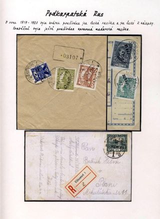 POSTAL HISTORY OF CARPATHO-UKRAINE – sheet 39