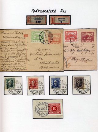 POSTAL HISTORY OF CARPATHO-UKRAINE – sheet 40