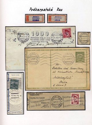 POSTAL HISTORY OF CARPATHO-UKRAINE – sheet 42