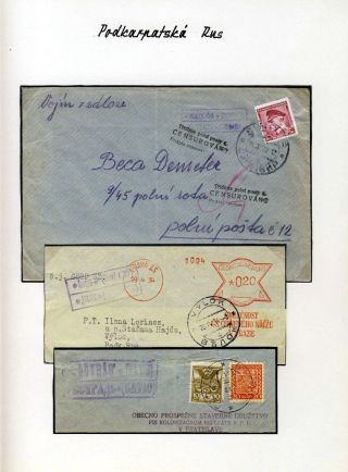 POSTAL HISTORY OF CARPATHO-UKRAINE – sheet 58
