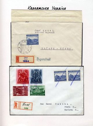 POSTAL HISTORY OF CARPATHO-UKRAINE – sheet 65