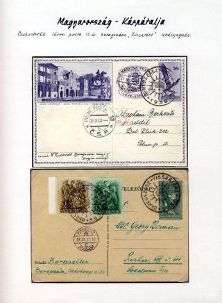 POSTAL HISTORY OF CARPATHO-UKRAINE – sheet 80