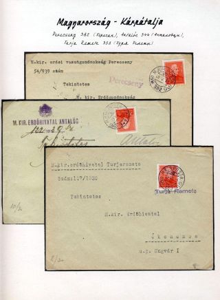 POSTAL HISTORY OF CARPATHO-UKRAINE – sheet 88