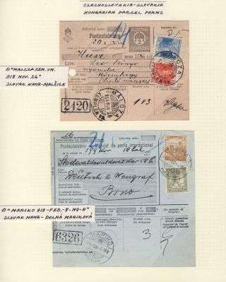 POSTAL HISTORY OF SLOVAKIA 1918-1920 – sheet 6