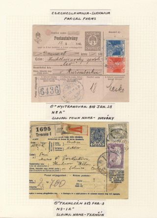 POSTAL HISTORY OF SLOVAKIA 1918-1920 – sheet 8