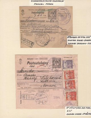 POSTAL HISTORY OF SLOVAKIA 1918-1920 – sheet 9