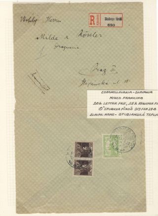 POSTAL HISTORY OF SLOVAKIA 1918-1920 – sheet 14