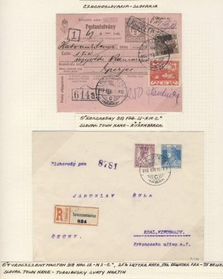POSTAL HISTORY OF SLOVAKIA 1918-1920 – sheet 15