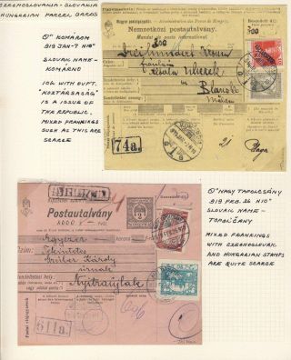 POSTAL HISTORY OF SLOVAKIA 1918-1920 – sheet 16