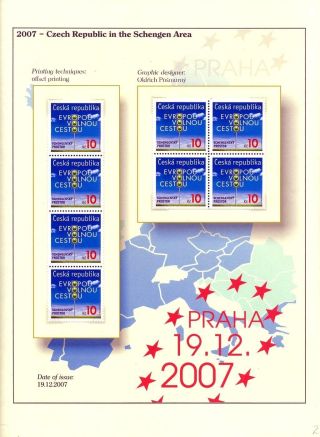 BRIEFMARKEN DIE TSCHECHISCHE REPUBLIK 2005-2007 (PRÄSENTATION DEN DRUCKTECHNIKEN) – Blatt 21