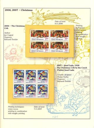 BRIEFMARKEN DIE TSCHECHISCHE REPUBLIK 2005-2007 (PRÄSENTATION DEN DRUCKTECHNIKEN) – Blatt 29