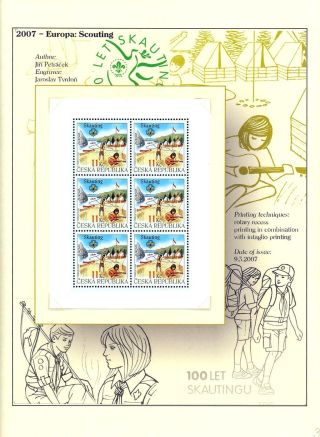 BRIEFMARKEN DIE TSCHECHISCHE REPUBLIK 2005-2007 (PRÄSENTATION DEN DRUCKTECHNIKEN) – Blatt 31