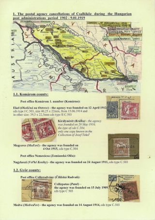 RAZÍTKA POŠTOVEN NA ŽITNÉM OSTROVĚ 1902-1921 – list 2