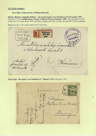 RAZÍTKA POŠTOVEN NA ŽITNÉM OSTROVĚ 1902-1921 – list 3