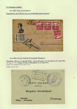 RAZÍTKA POŠTOVEN NA ŽITNÉM OSTROVĚ 1902-1921 – list 10