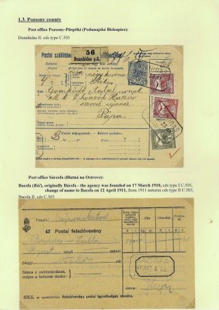 RAZÍTKA POŠTOVEN NA ŽITNÉM OSTROVĚ 1902-1921 – list 11