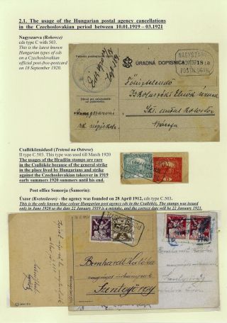 RAZÍTKA POŠTOVEN NA ŽITNÉM OSTROVĚ 1902-1921 – list 14