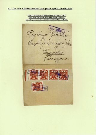 RAZÍTKA POŠTOVEN NA ŽITNÉM OSTROVĚ 1902-1921 – list 16