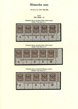 NĚMECKO 1923 (ŘÍJEN A LISTOPAD), VYDÁNÍ "VZOR KOŠÍKOVÉHO VÍKA" – list 5